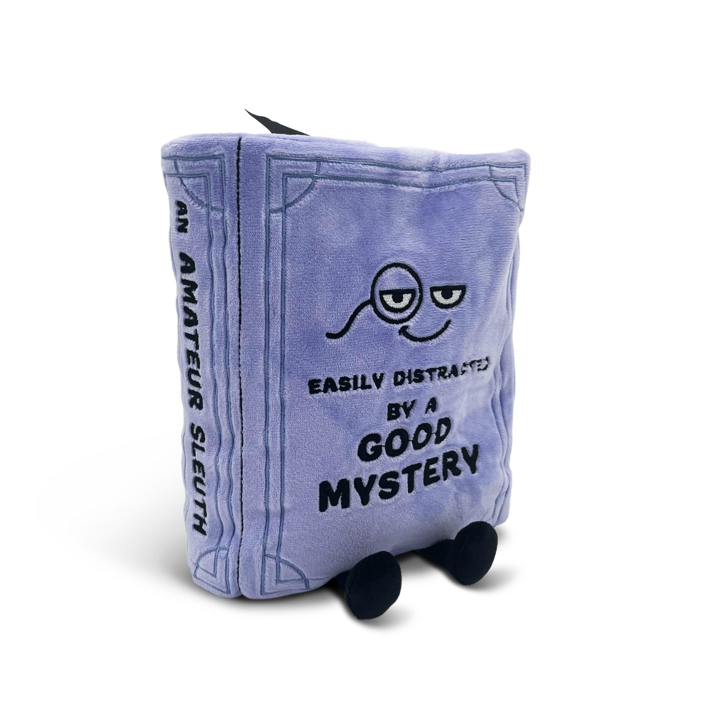 Book Plush "Easily Distracted by a Good Mystery" Toy