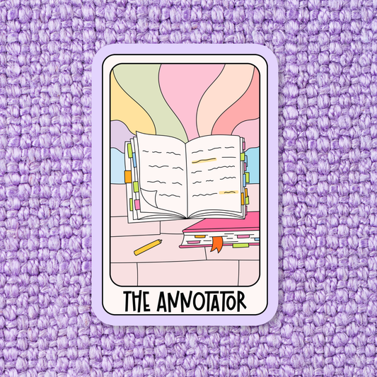 The Annotator Bookish Vinyl Sticker