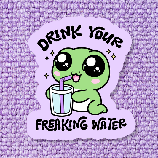 Drink Your Water Vinyl Sticker