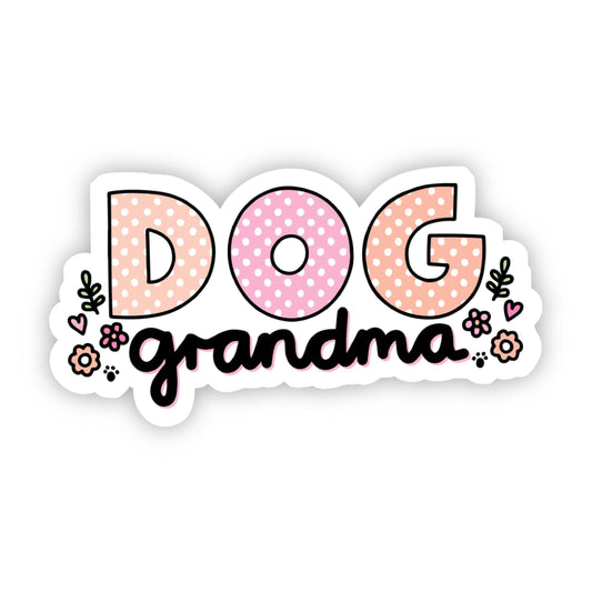 Dog Grandma Vinyl Sticker