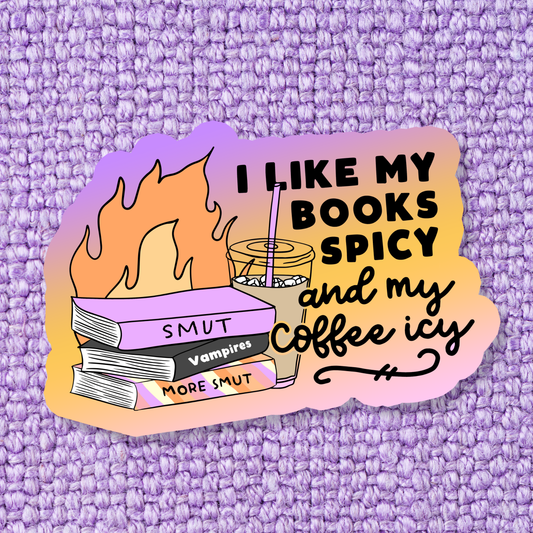 Spicy & Icey Book Vinyl Sticker