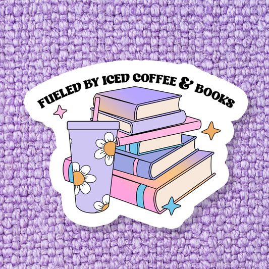 Fueled by Iced Coffee Vinyl Sticker